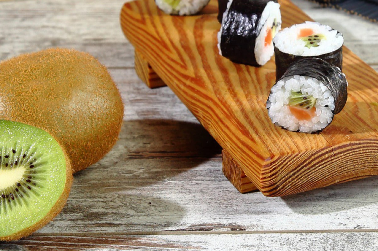 Maki de kiwi et saumon