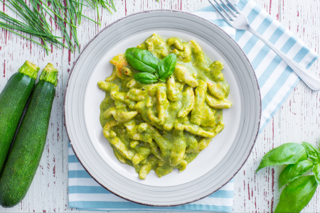 Poulet à la crème de courgettes