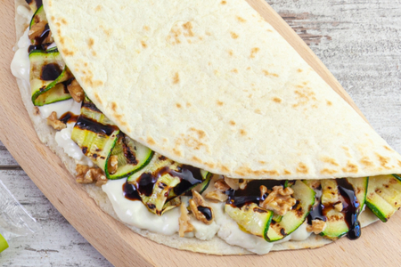 Piadina aux courgettes et stracchino