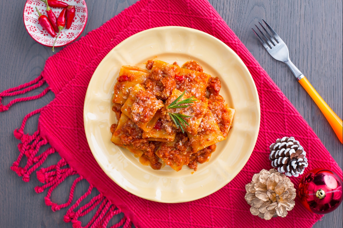 Paccheri avec ragoût de cotechino