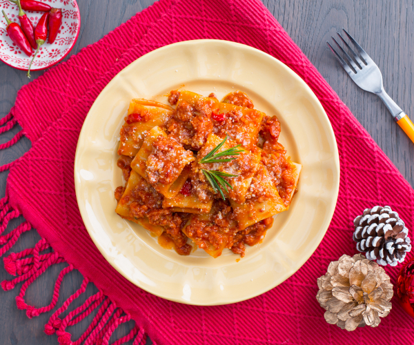 Paccheri avec ragoût de cotechino