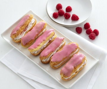 Eclair cheesecake à la framboise