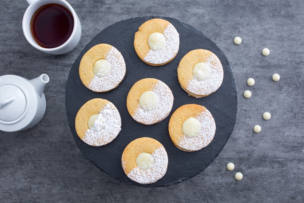 Biscuits à la crème de chocolat blanc