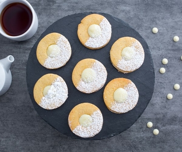 Biscuits à la crème de chocolat blanc