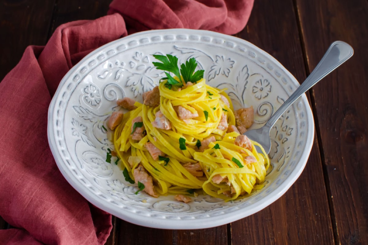 Tagliolini au saumon