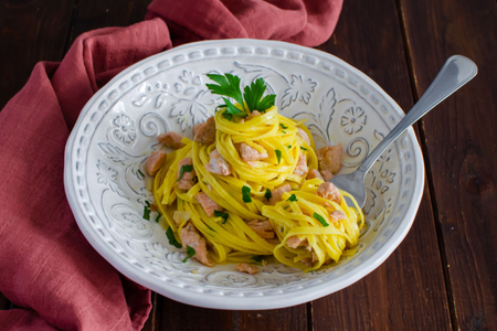 Tagliolini au saumon