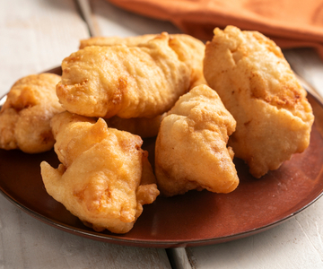 Morue frite à la romaine (en pâte)