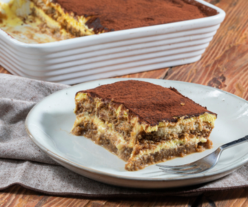 Tiramisu avec des œufs pasteurisés