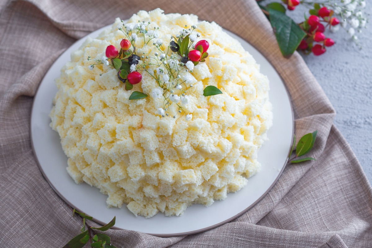 Gâteau mimosa sans gluten
