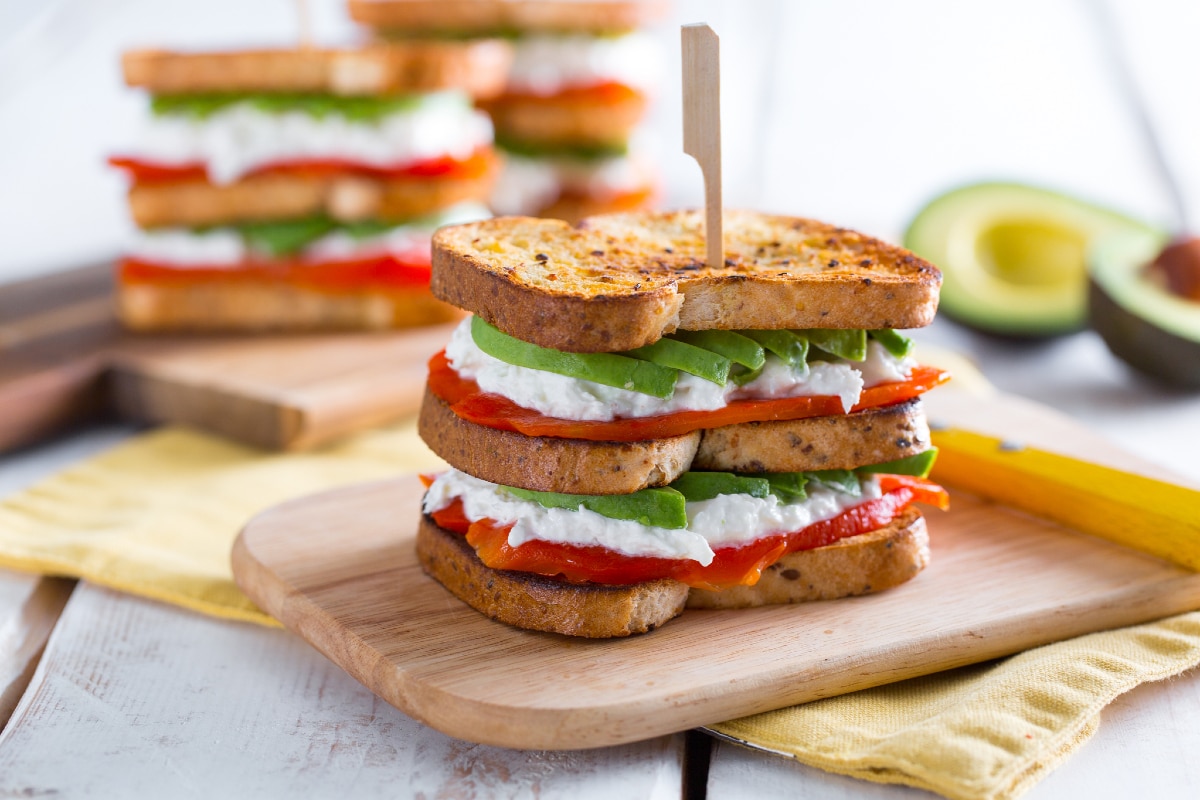 Sandwich tricolore sans gluten