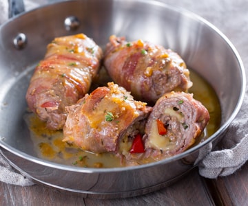 Roulades de viande et bacon