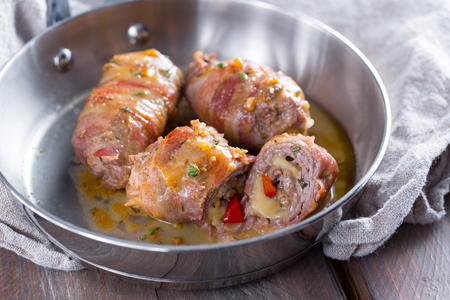 Roulades de viande et bacon