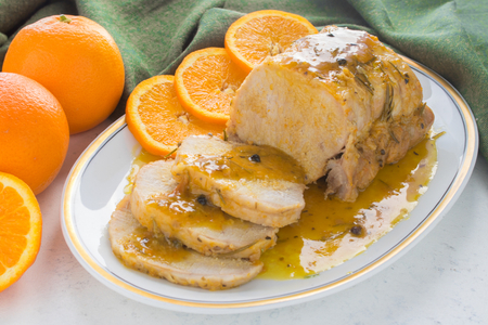 Carré de porc à l'orange