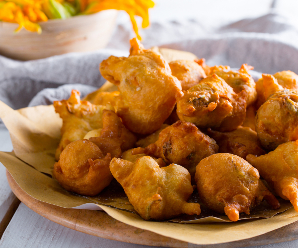 Beignets de fleurs de courgette