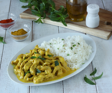 Émincés de poulet au curry
