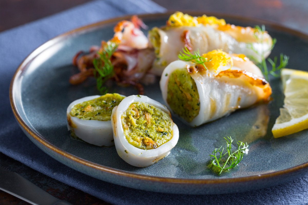 Calamars grillés au citron