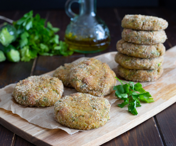 Croquettes de courgettes et speck