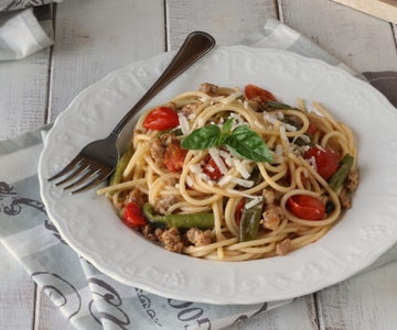 Pasta friggitelli et saucisse