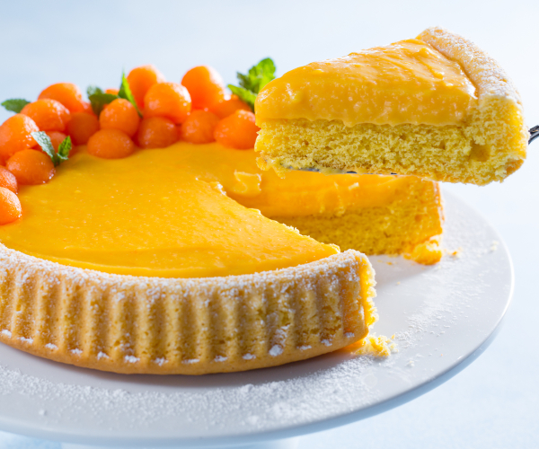 Tarte moelleuse à la crème de melon