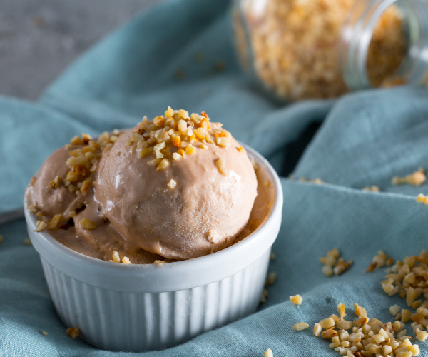 Glace à la noisette