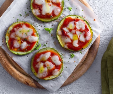 Pizzettes de courgettes