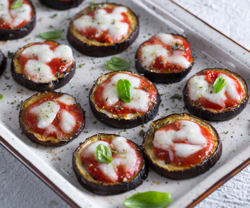 Mini-pizzas d'aubergines