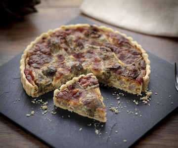 Quiche artichauts et saucisse