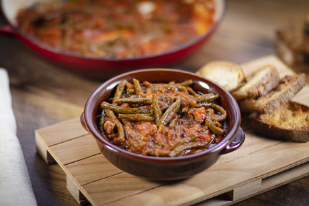 Haricots verts mijotés à la paysanne