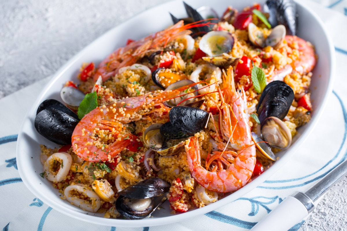 Couscous aux fruits de mer
