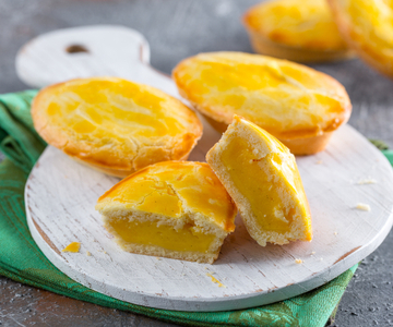 Pastéis avec crème de riz