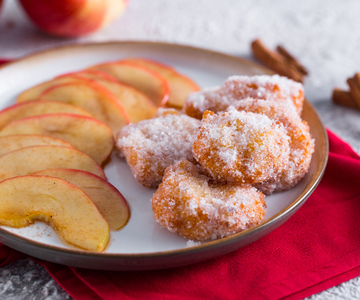 Beignets de riz et pommes