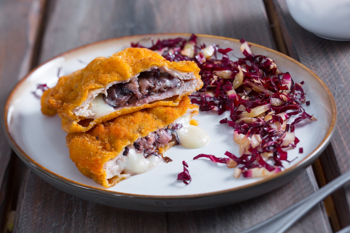 Cordon bleu avec Asiago DOP et radicchio