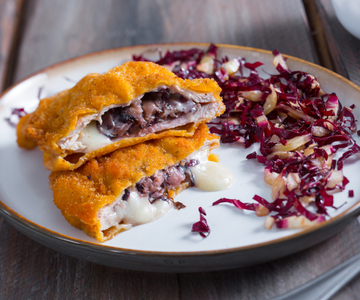 Cordon bleu avec Asiago DOP et radicchio