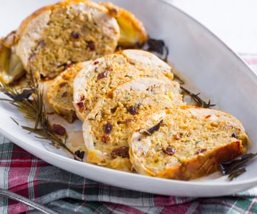 Petit coq farci des fêtes