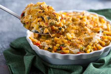 Pâtes au four avec béchamel de soja