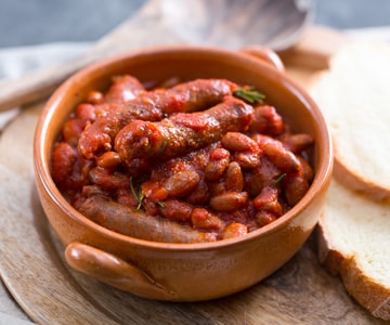 Saucisse et haricots