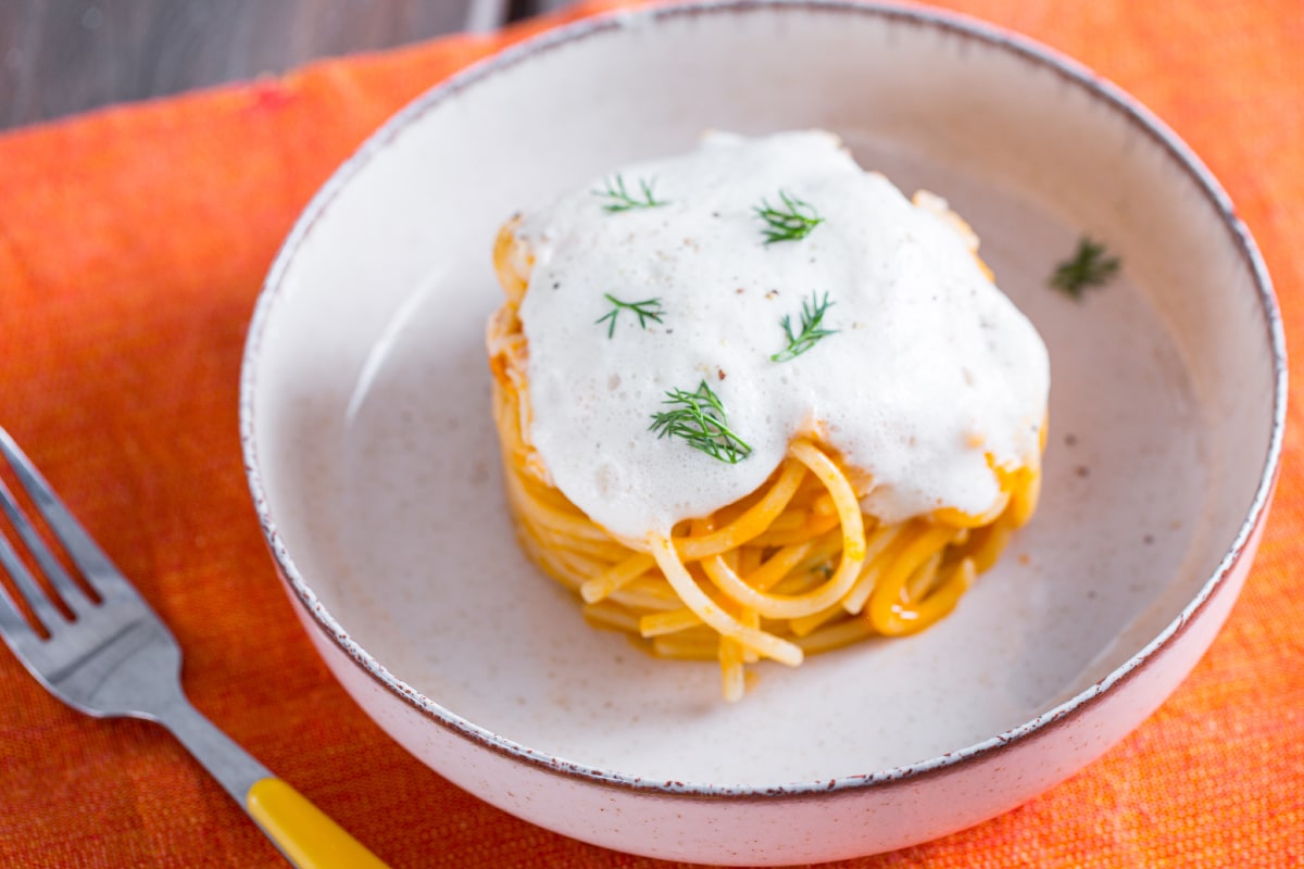 Spaghettone au ragoût de rougets