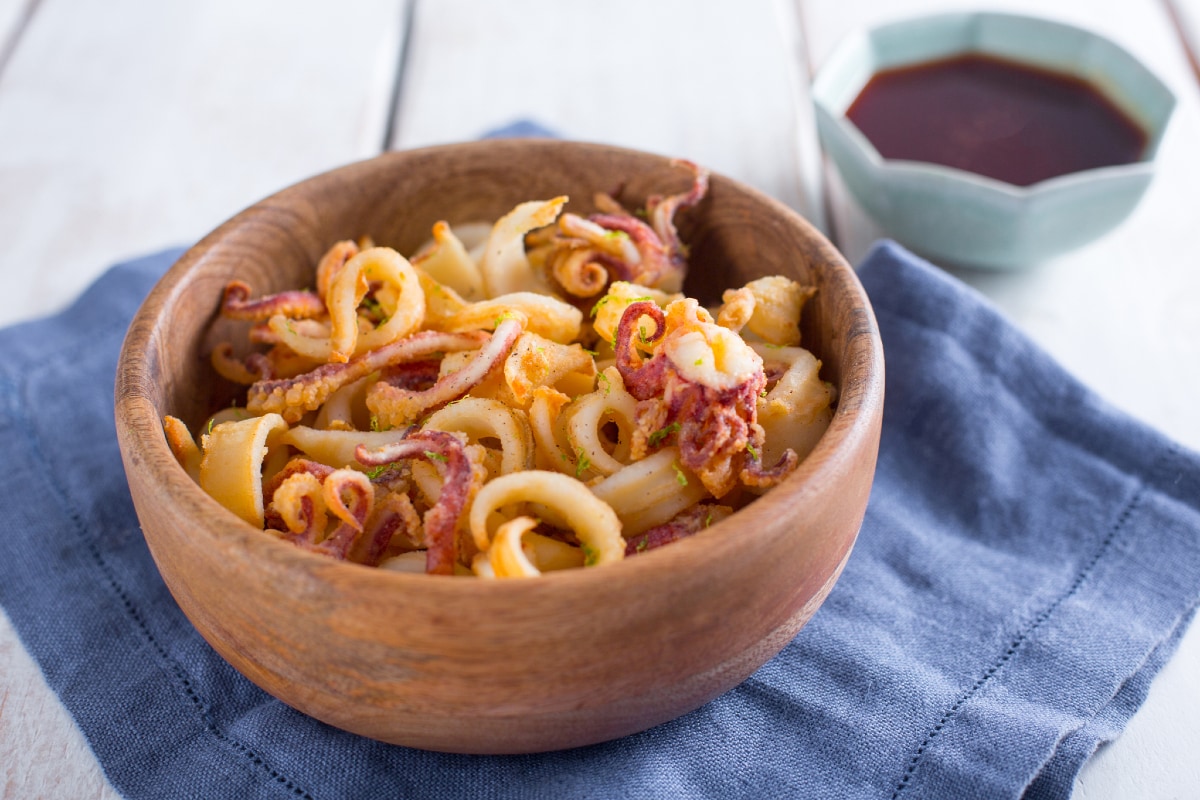 Beignets de calamars au citron vert