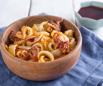 Beignets de calamars au citron vert