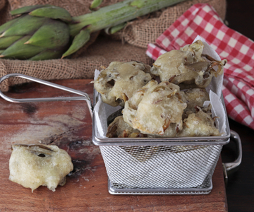 Zeppole aux artichauts