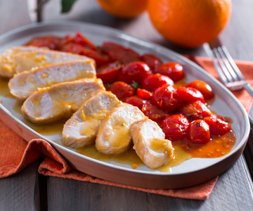 Blanc de poulet à l'orange
