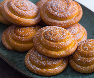 Roulés sucrés moelleux