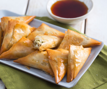 Triangles aux artichauts et quartirolo