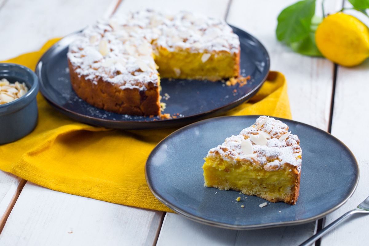 Gâteau émietté à la crème de citron