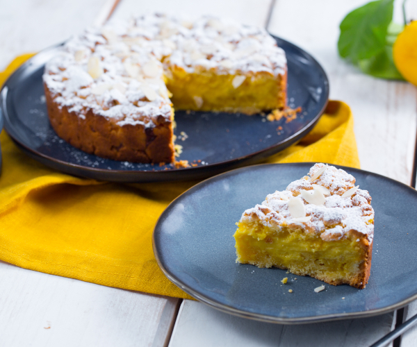 Gâteau émietté à la crème de citron