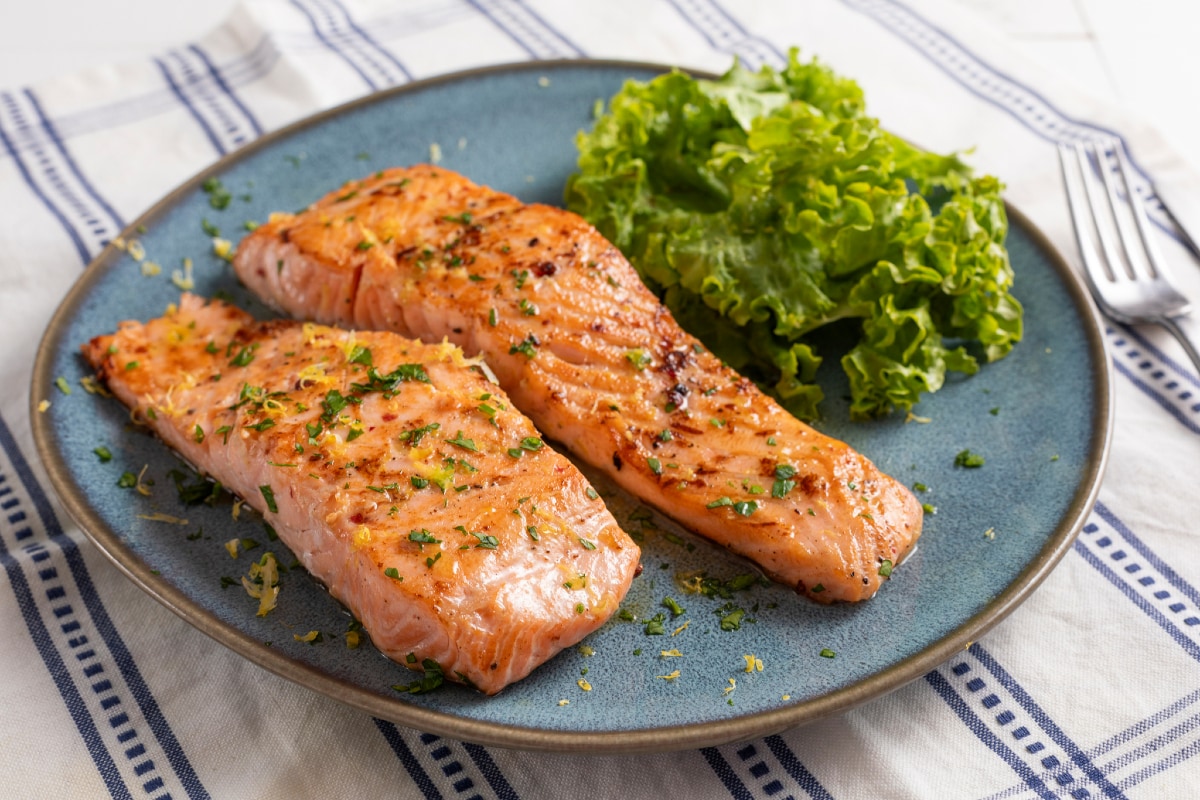 Filet de saumon à la poêle