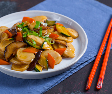 Gnocchi de riz aux légumes