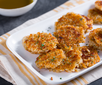 Médaillons de riz avec bagna cauda