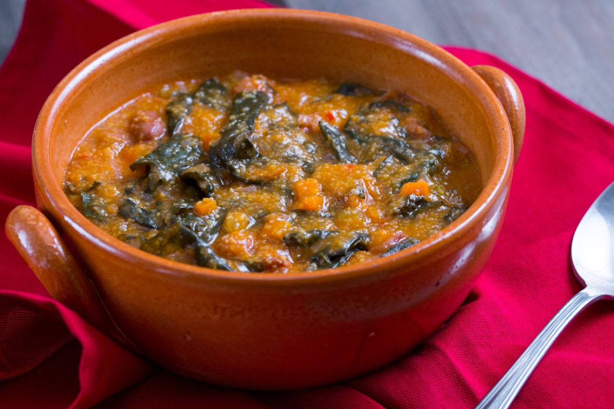 Farinata de chou noir et haricots borlotti