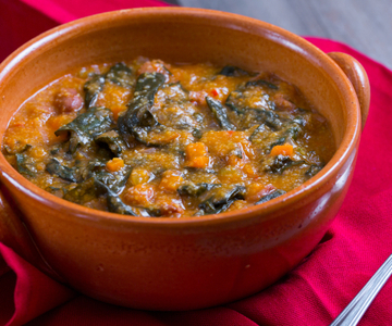 Farinata de chou noir et haricots borlotti